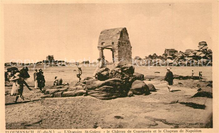 Ploumanach Oratoire St Guirec le Chateau de Coastaeres et le Chapeau de Napoleon