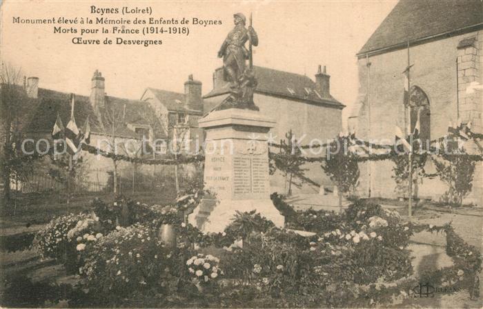 Boynes Monument eleve a la Memoire des Enfants de Boynes