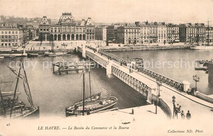 Le Havre Le Bassin du Commerce et la Bourse