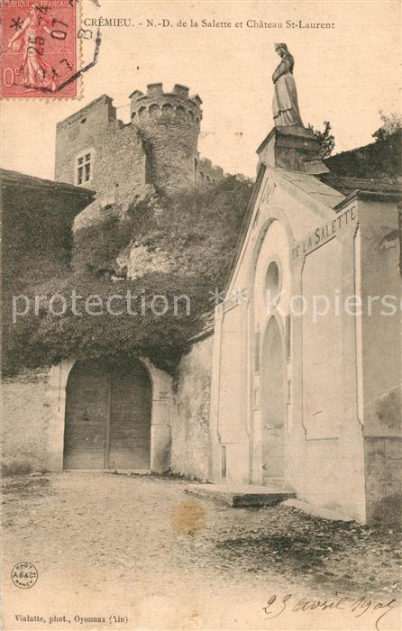 Cremieu ND de la Salette et Chateau St Laurent