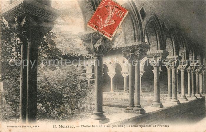 Moissac Cloitre bati en 1100