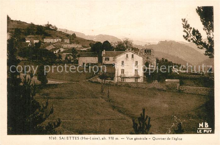 Salettes Puy Vue generale Quartier de l'Eglise