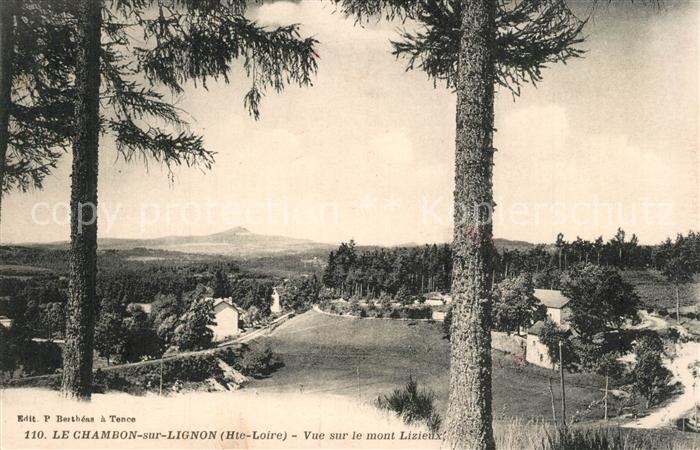 Le Chambon-sur-Lignon Vue sur le mont Lizieux