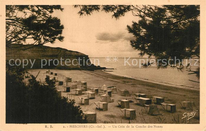 Meschers les Bains Un Coin de la Conche des Nones