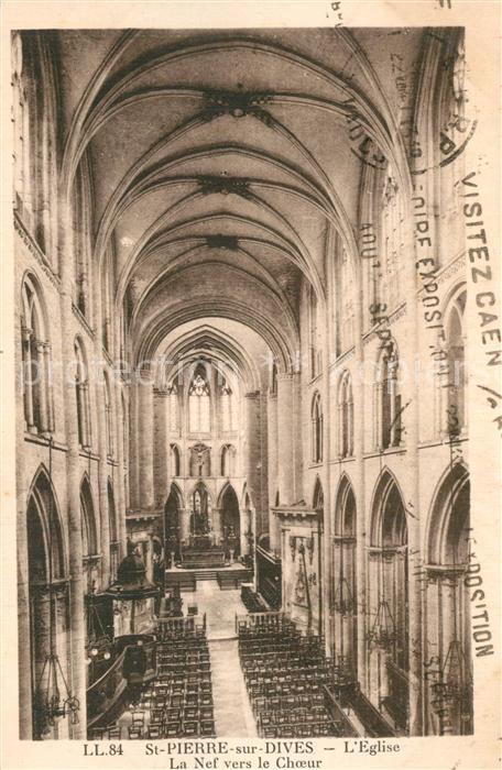 Saint-Pierre-sur-Dives Eglise La Nef vers le Choeur