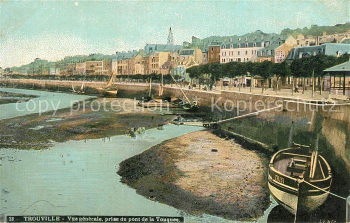 Trouville-sur-Mer Vue generale prise du pont de la Touques