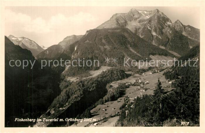 Finkenberg Tirol im Tuxertal mit Gruenberg
