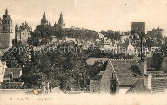 Loches Indre et Loire Vue generale