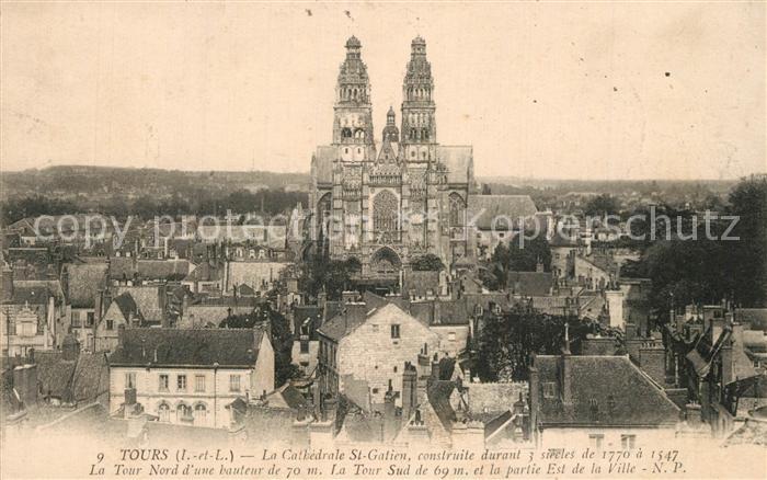Tours Indre-et-Loire La Cathedrale St Gatien La Tour Nord d’une bauteur de 70m
