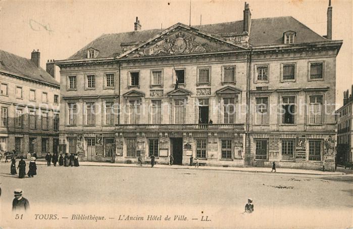 Tours Indre-et-Loire Bibliotheque Ancien Hotel de Ville