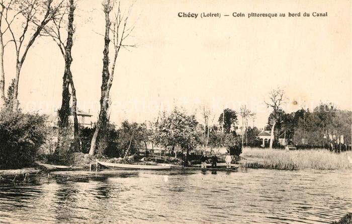 Checy Coin pittoresque au bord du Canal