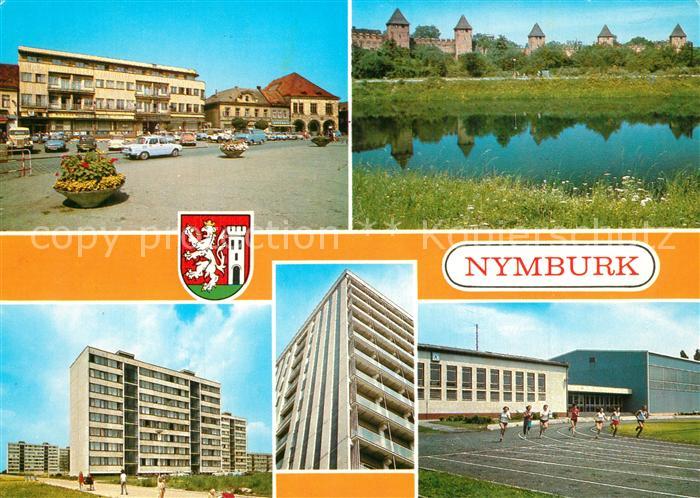 Nymburk Neuenburg Elbe Namesti Cs armady Hradby Sidliste Zeleznicni internat ues