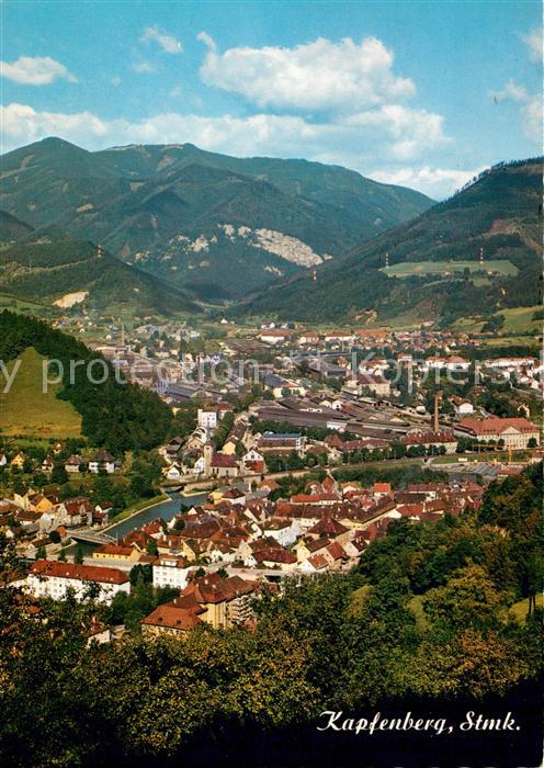 Kapfenberg Altstadt mit Edelstahlwerk Gebrueder Boehler