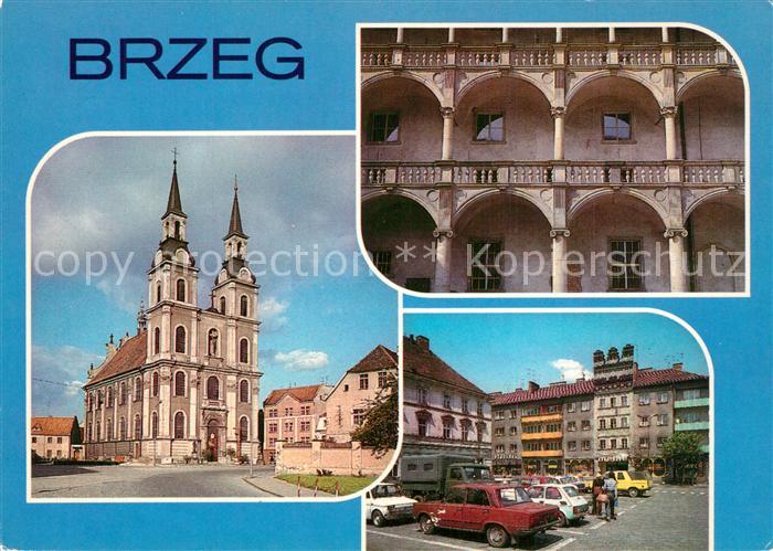 Brzeg Brieg Schlesien Miastona Nizinie SlaskiejBarokowy kosciol Swietego Krzyza