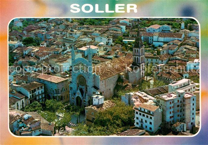 Soller Mallorca Vista aerea En primer termino la Iglesia Parroquial