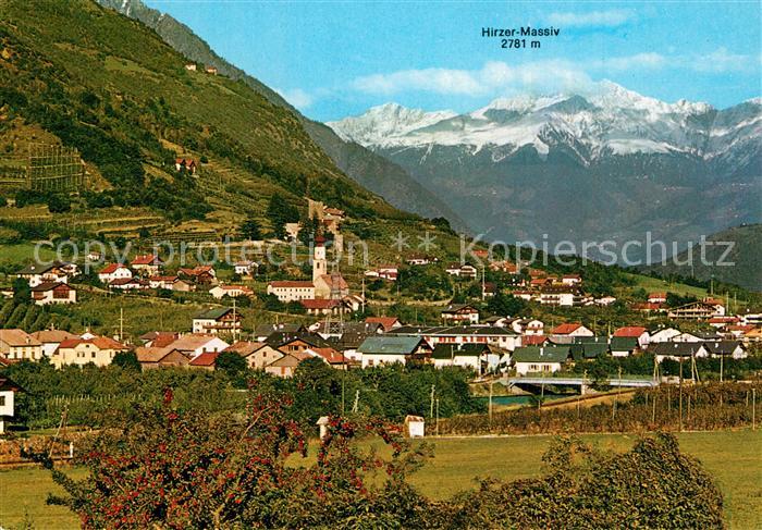 Naturns mit Hirzer Massiv und Sarntaler Alpen