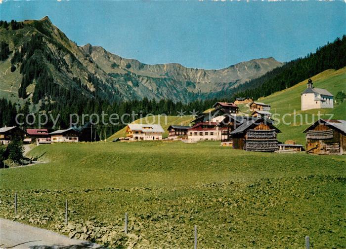 Baad Mittelberg Kleinwalsertal mit Unspitze