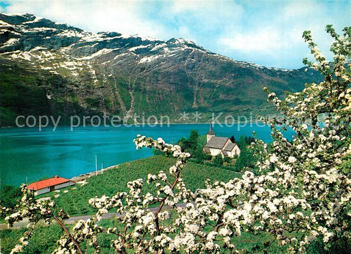 Norge Norwegen Ullensvang kirke ved Sorfjorden Hardanger