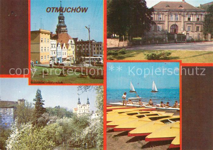 Otmuchow Przedgorzu Sudeckim Obecnie regionalny Rynek Kosciol parafialny Nad Jez
