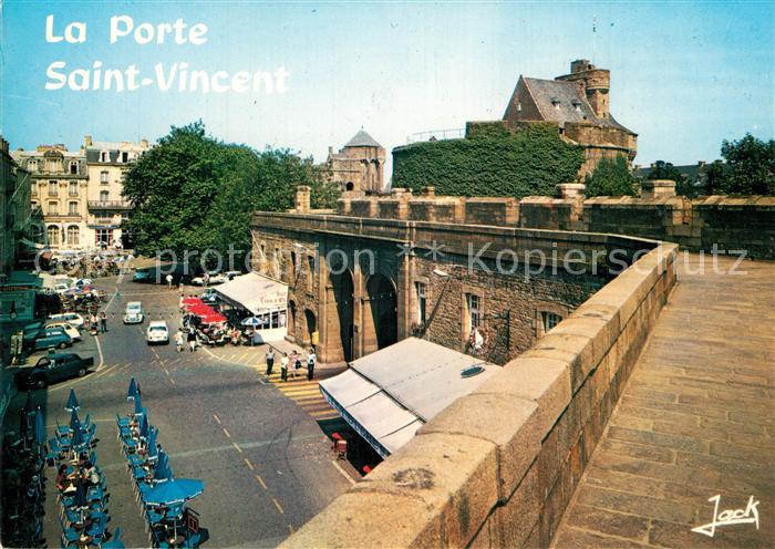 Saint-Malo 35 La Porte St Vincent vue des remparts