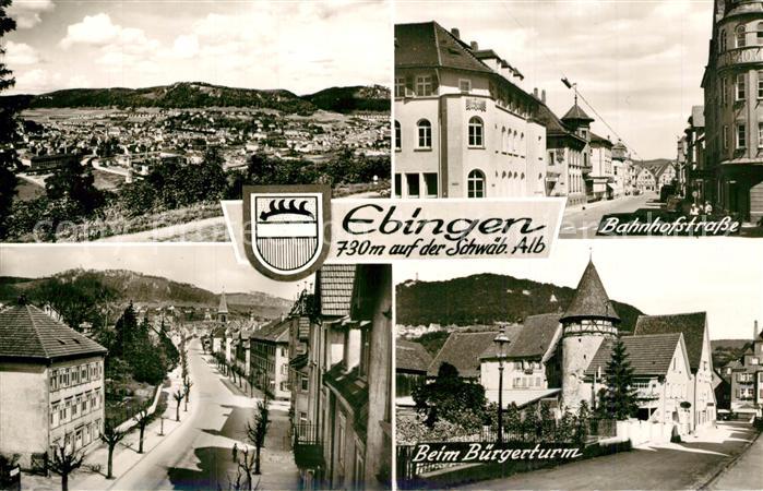 Ebingen Bahnhofstrasse Beim Buergerturm Panorama