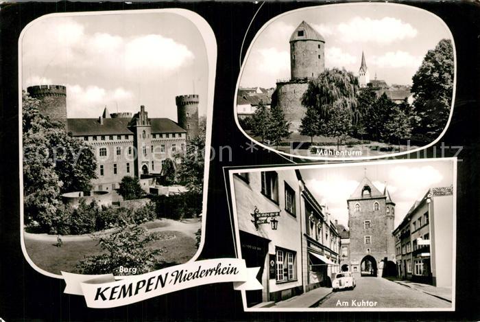Kempen Niederrhein Burg Muehlenturm Kuhtor