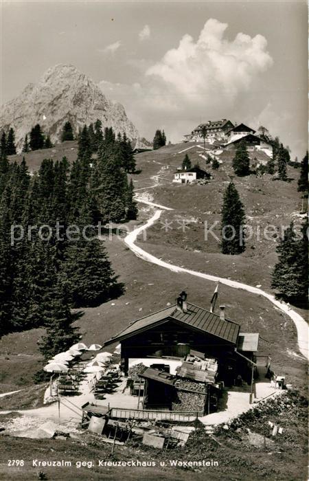 Waxenstein Kreuzeckhaus Kreuzalm