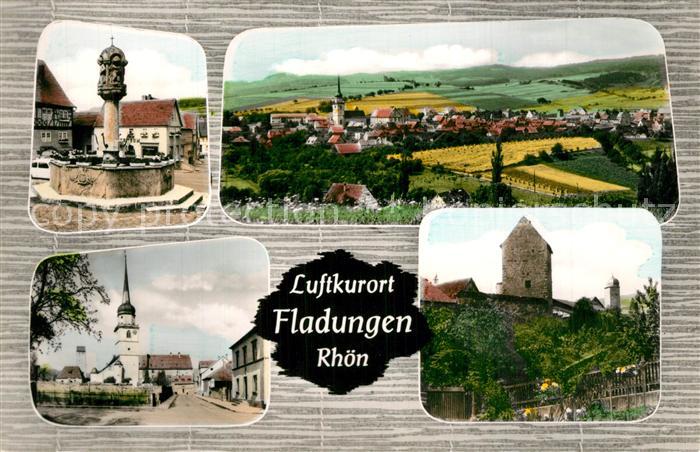 Fladungen Kirche Brunnen Burg