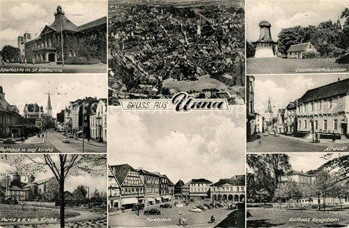 Unna Sparkasse Sankt Katharina Rathaus Kirchen Salzsiedlerhaeuschen