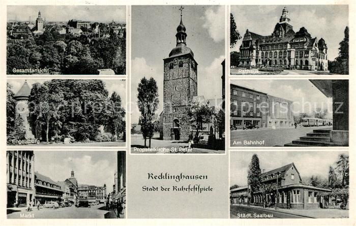 Recklinghausen Westfalen Panorama Propsteikirche Sankt Peter