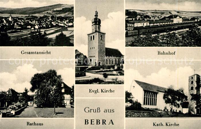Bebra Rathaus Kirchen Bahnhof