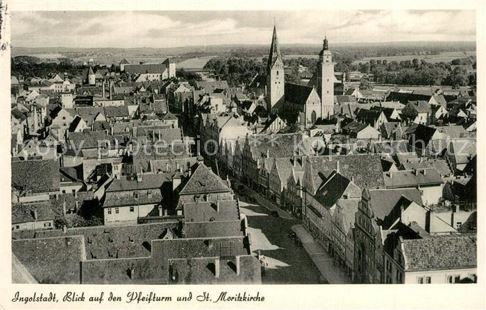 Ingolstadt Donau Pfeifturm Sankt Moritzkirche