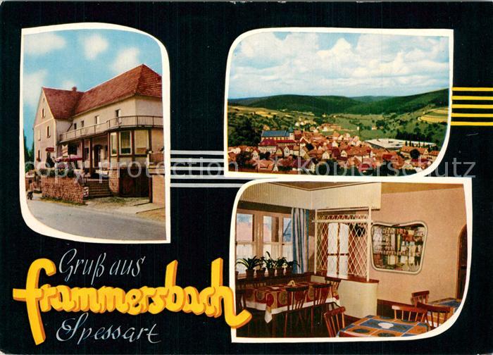 Frammersbach Terrassengaststaette Fremdenpension Kessler Panorama