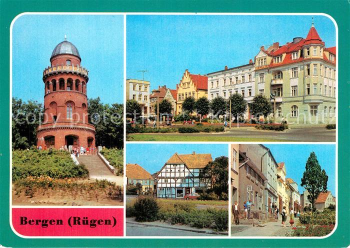 Bergen Ruegen Ernst Moritz Arndt Turm Karl Marx Platz Marktstrasse