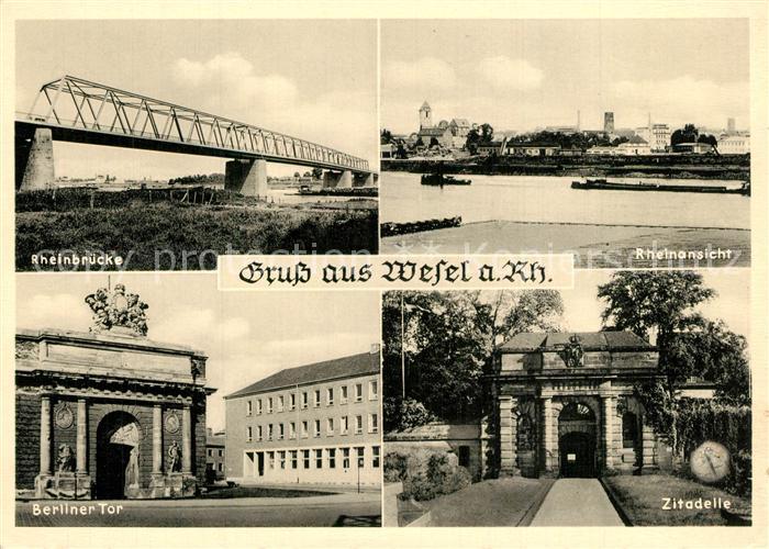 Wesel Rhein Rheinbruecke Zitadelle Berliner Tor