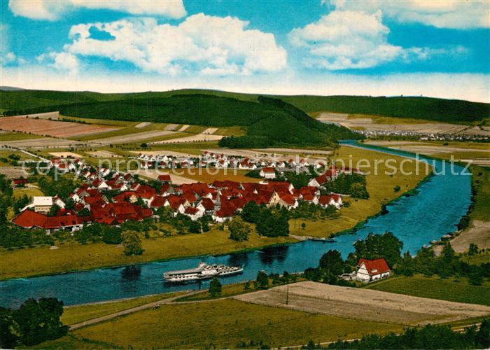 Wahmbeck Weserbergland Fliegeraufnahme