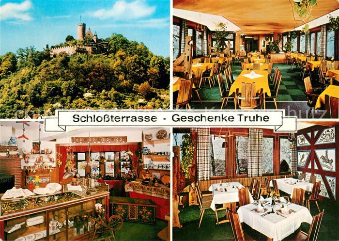 Gladenbach Lahn Hessen Schlossterrasse Geschenke Truhe