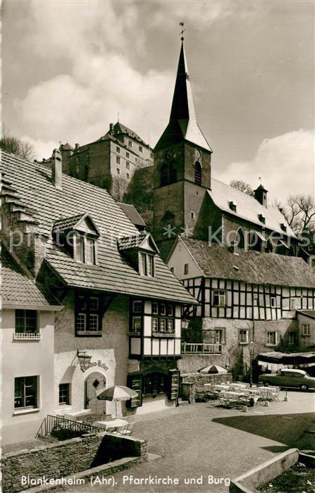 Blankenheim Ahr Pfarrkirche und Burg Altstadt Gasthaus