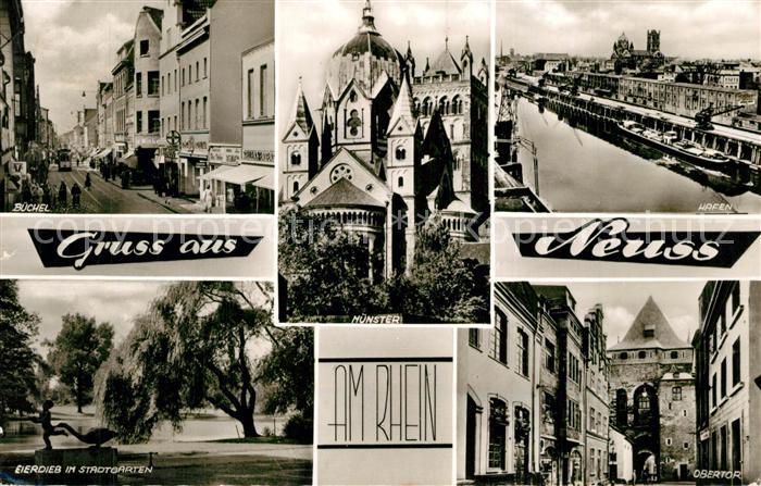 Neuss Buechel Eierdieb im Stadtgarten Muenster Hafen Obertor Altstadt