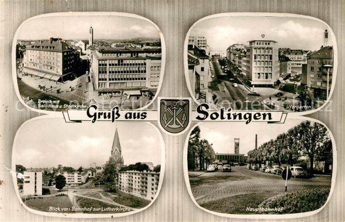 Solingen Salihaus Stadtkriche Lutherkirche Ufergarten Bahnhof
