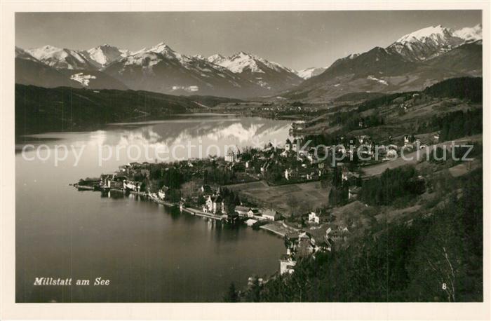 Millstatt Millstaettersee Panorama Alpen