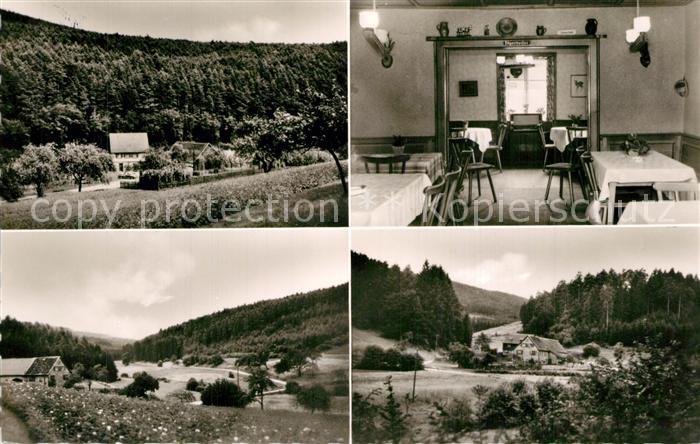 Wiesental Hessen Landschaftspanorama Gasthaus Pension Weyrich