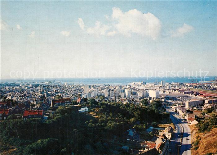 Cherbourg Vue Generale sur la ZUP et Cherbourg