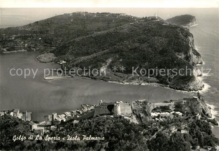 Portovenere Golfo di la Spezia Isola Palmaria veduta aerea