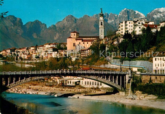 Belluno Ponte della Vittoria sul fiume Piave