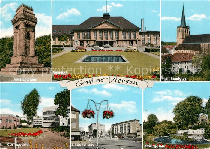 Viersen Aussichtsturm Bahnhof St Remigius Kirche Casinogarten Lindenstrasse Stad