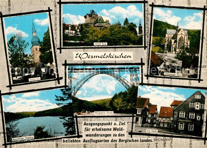 Wermelskirchen Stadtkirche Markt Remscheider Talsperre Schloss Burg Muengstener