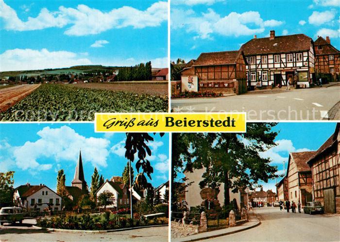 Beierstedt Ortsmotive Fachwerkhaeuser Landschaftspanorama Felder