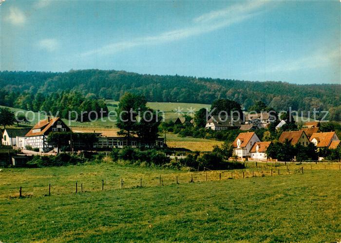 Buchhagen Ortsansicht mit Ausflugsgasthaus Mittendorf