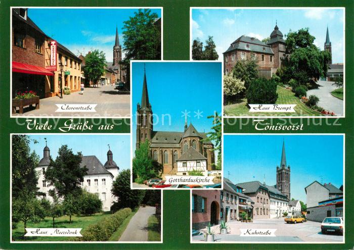 Toenisvorst Clevenstrasse Haus Brempt Haus Neersdonk Gottharduskirche Kuhstrasse